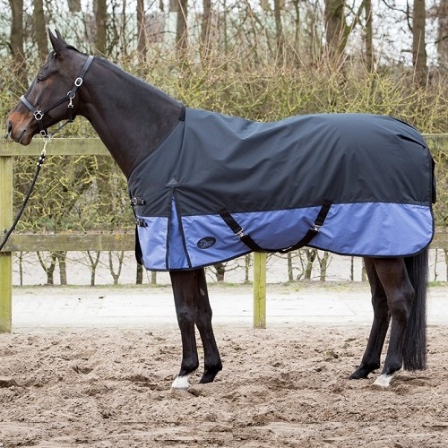 verloving erven Anoniem Harrys Horse outdoor deken Thor 2Tone black marlin 200gr -30% Maat 175 -  RuitersportWinkel.eu
