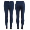 Heren rijbroek BR Blue Iris microfiber zitvlak