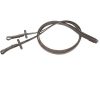 Teugels leder met rubber gevoerd Zwart en bruin